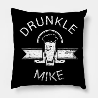 Mens Drunkle Mike Shirt  Funny Drunk Uncle Beer Pillow