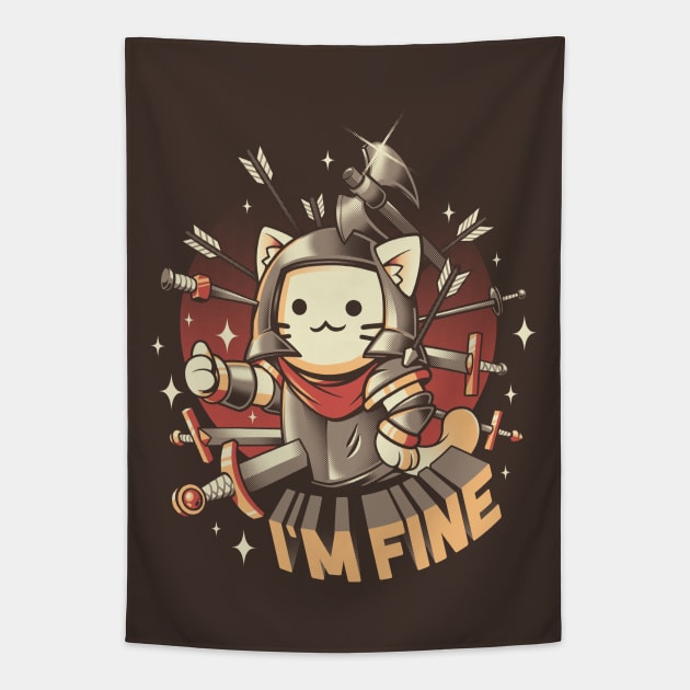 I'm Fine Tapestry by Ilustrata