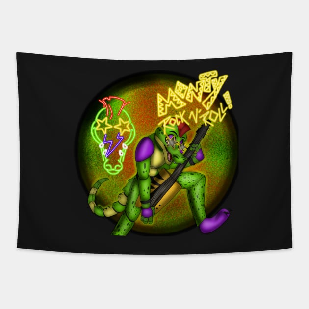 Rock'N'Roll - Montgomery Gator Tapestry by Thehazbeansky1