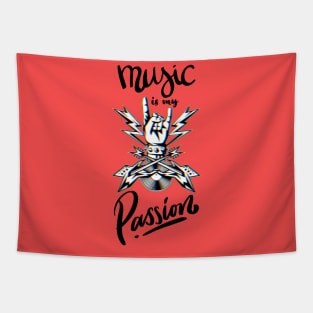 Music Is My Passion Music is Life Tapestry