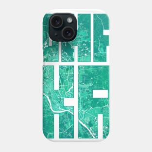 Dhaka, Bangladesh City Map Typography - Watercolor Phone Case