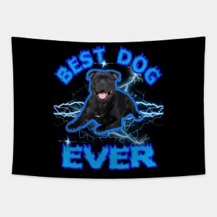 Best Dog Ever Staffordshire Bull Terrier Tee Design this design celebrates the loyal companionship Tapestry