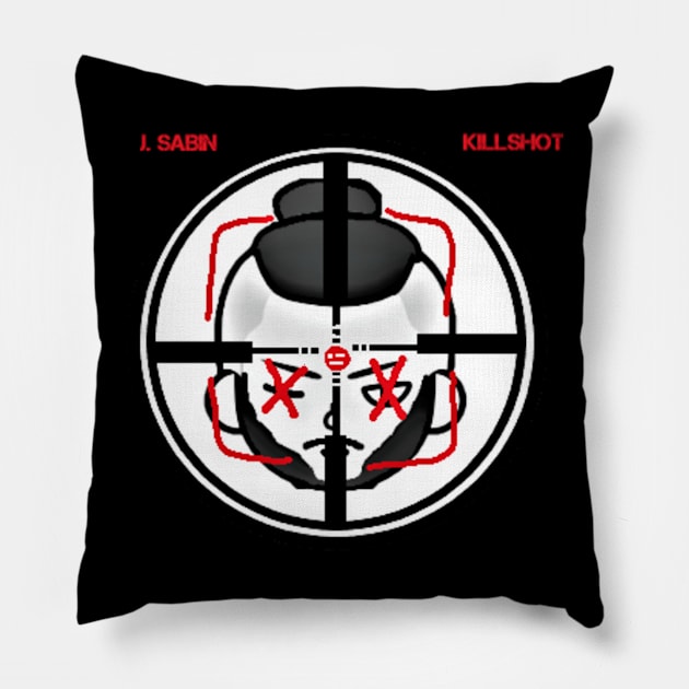 JOHNNY SABIN ''KILLSHOT'' Pillow by KVLI3N