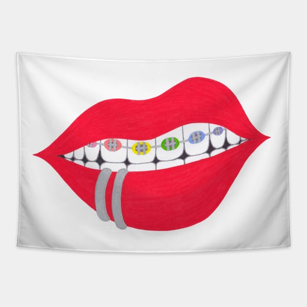 Mouth Tapestry by calenbundalas