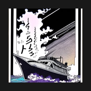 comic style ship T-Shirt