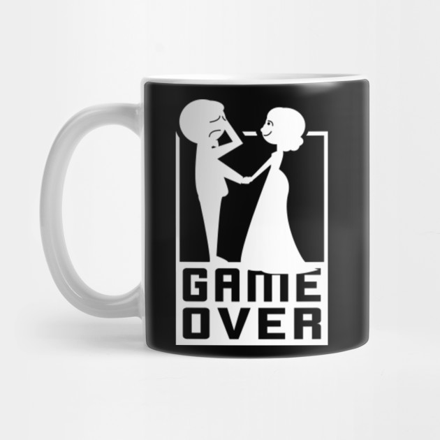 Wedding Marriage Couples Bride Groom Bridegroom Game Over Funny