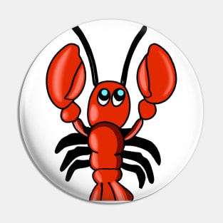 Cute Lobster Drawing Pin