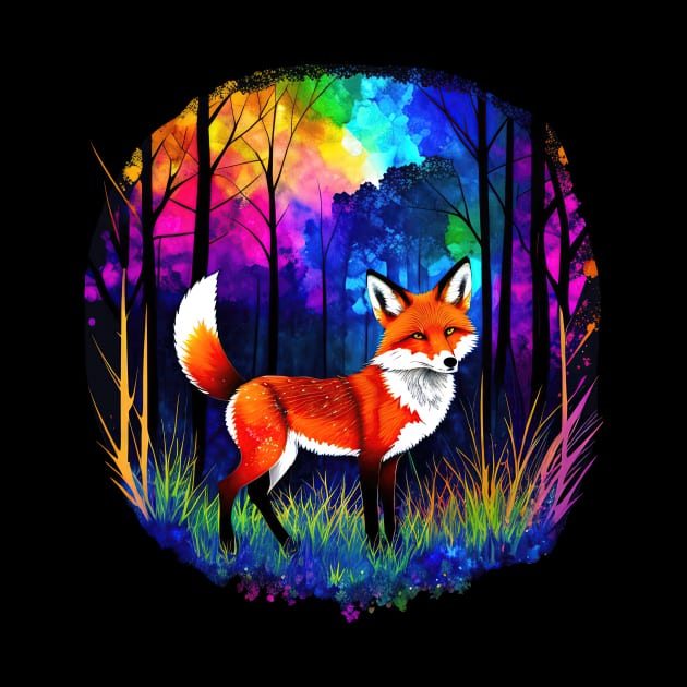 Neon Forest Fox 1 by Alpenglow Workshop