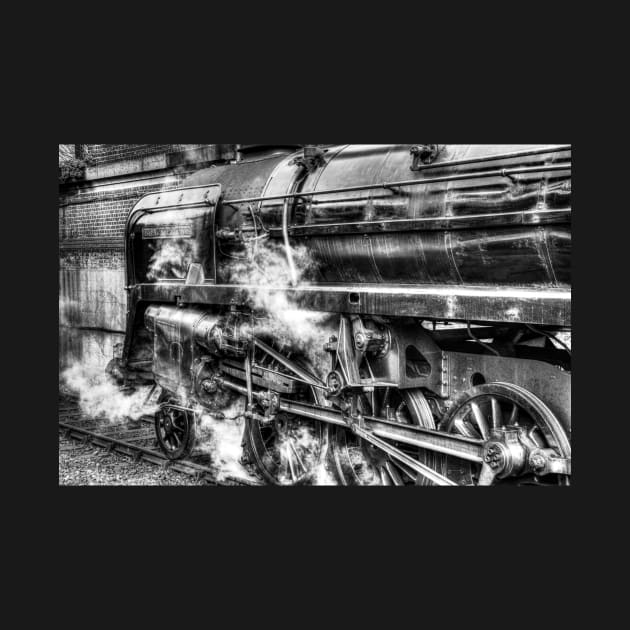 Black Prince Steam Train, Black And White by tommysphotos