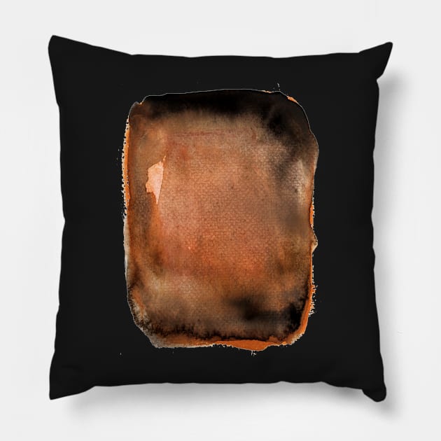 Brown Watercolor Texture Pillow by allovervintage