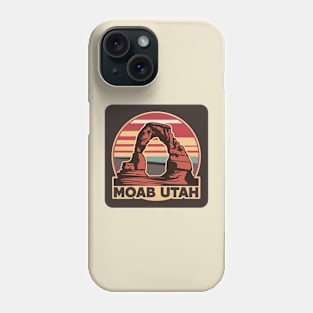 Moab Utah Arches Vintage Sunset Phone Case