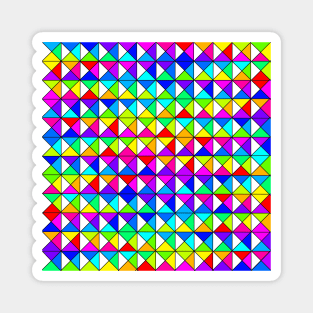 Colorful Diamond Square Quarter Transparent Magnet