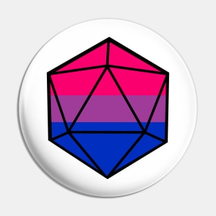 Bisexual Pride d20 Pin