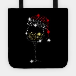 White Wine Christmas Tote