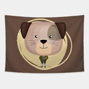 Cute dog head Tapestry