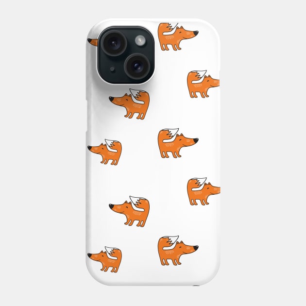 Fox pattern Phone Case by bigmomentsdesign