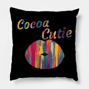 Womens Cocoa Cutie Sexy Gold Lips Cute Pillow