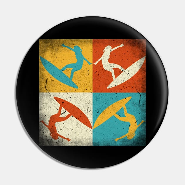 Surfing practice. Retro squares Pin by SerenityByAlex