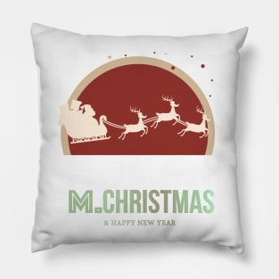 Merry Christmas and happy New Year Pillow