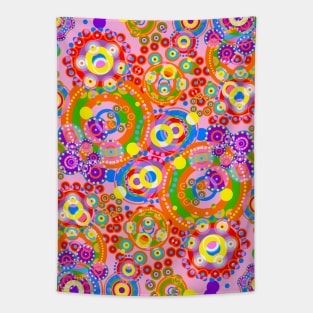 Psychedelic Trippy Abstract black light Art Tapestry