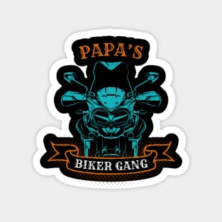 Papa's Biker Gang Father's Day Magnet