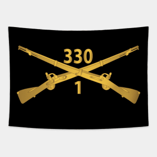 1st Bn 330th Infantry Regiment - Branch wo Txt X 300 Tapestry