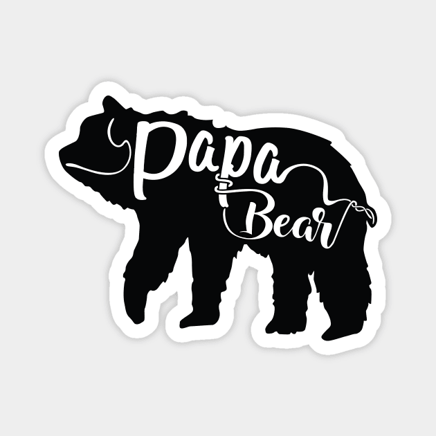 Papa Bear Magnet by ThyShirtProject - Affiliate