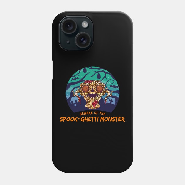 Halloween Flying Spaghetti Monster FSM SpookGhetti Phone Case by MGO Design