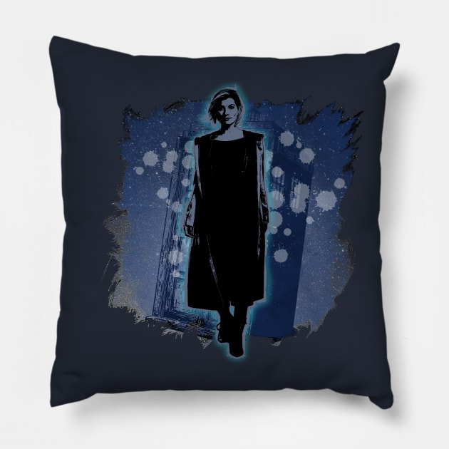 13th Doctor Pillow by dankdesigns