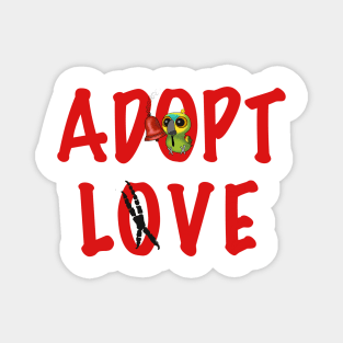 Adopt Love! - Mr. PePe, the Blue-Fronted Amazon! Magnet