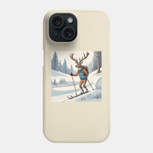 Cross Country Skier Phone Case