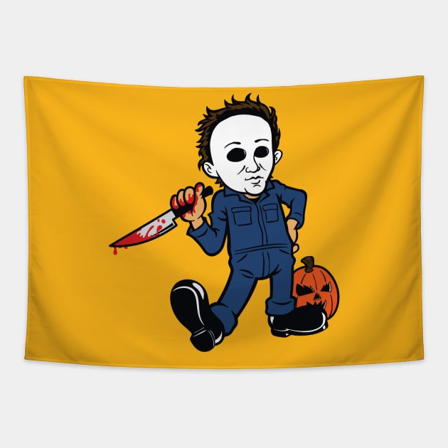 Retro Halloween Tapestry by devilchimp