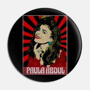 Paula Abdul Pop Art Style Pin