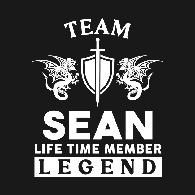 Sean Name T Shirt - Sean Life Time Member Legend Gift Item Tee by unendurableslemp118
