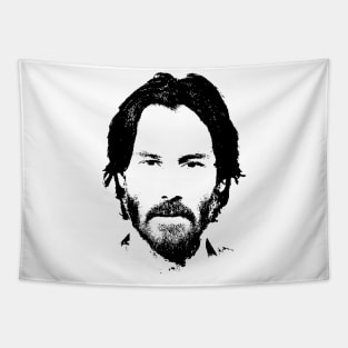 Keanu Reeves pop art portrait Tapestry