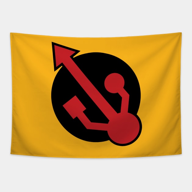 The Reverse Flash Drive Tapestry by Nowlipie