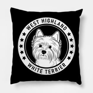 West Highland White Terrier Westie Fan Gift Pillow