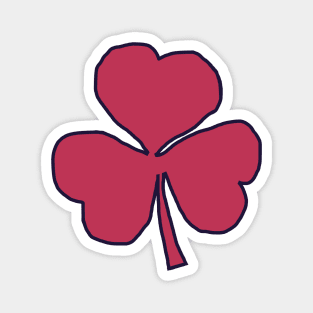 Small Viva Magenta Shamrock St Patricks Day Magnet