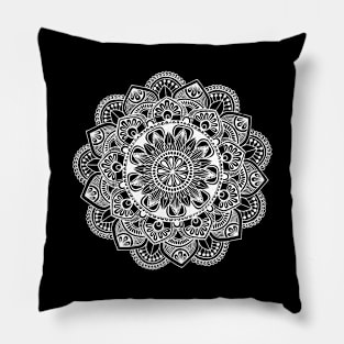 Mandala (white) Pillow