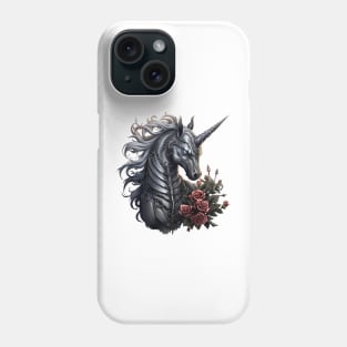 Gothic Unicorn Roses Phone Case