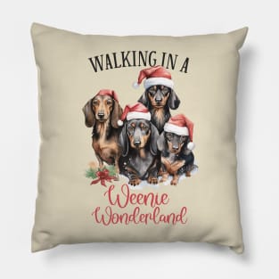 Walking in a Weenie Wonderland Pillow