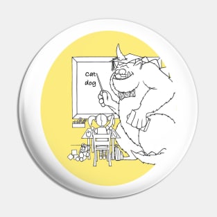 Homework with Monster Pin