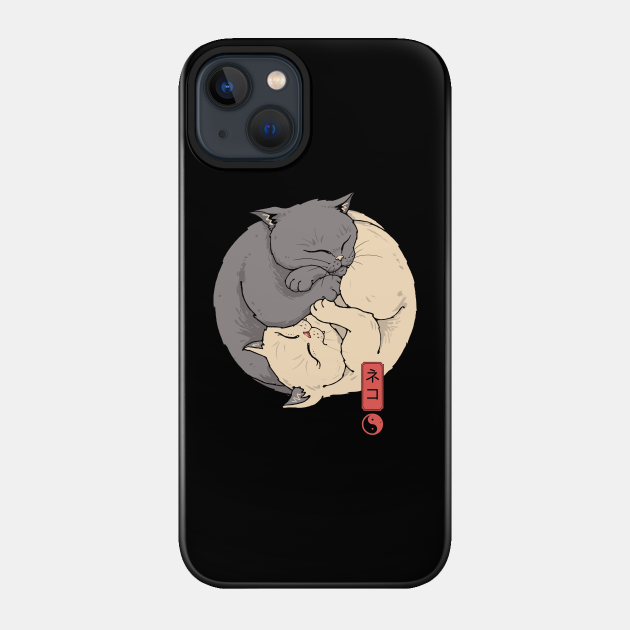 Yin Yang Cats - Cat - Phone Case