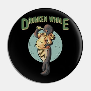 Drunken whale Pin