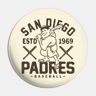 Retro San Diego Padres 1 by Buck Tee Pin