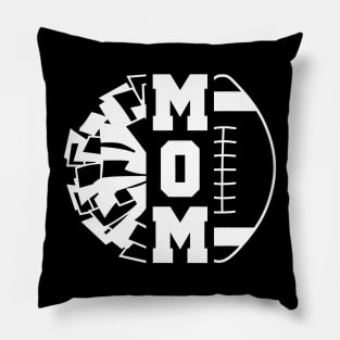 Cheer Football Cheerleading Mom Of Both Game Day Vibe Pillow