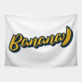 Banana Text Tapestry