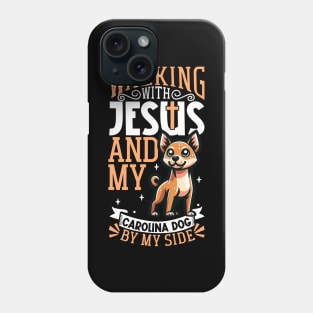 Jesus and dog - Carolina Dog Phone Case