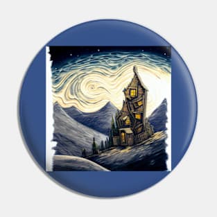 Starry Night Above The Shrieking Shack Pin