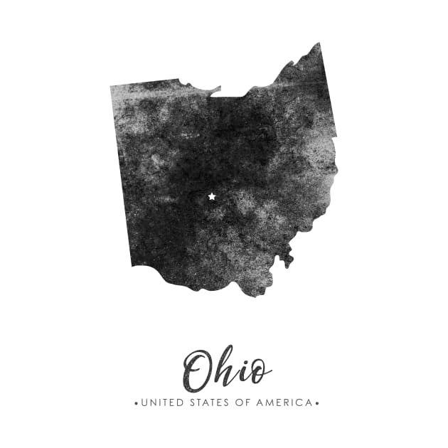 Ohio state map by StudioGrafiikka